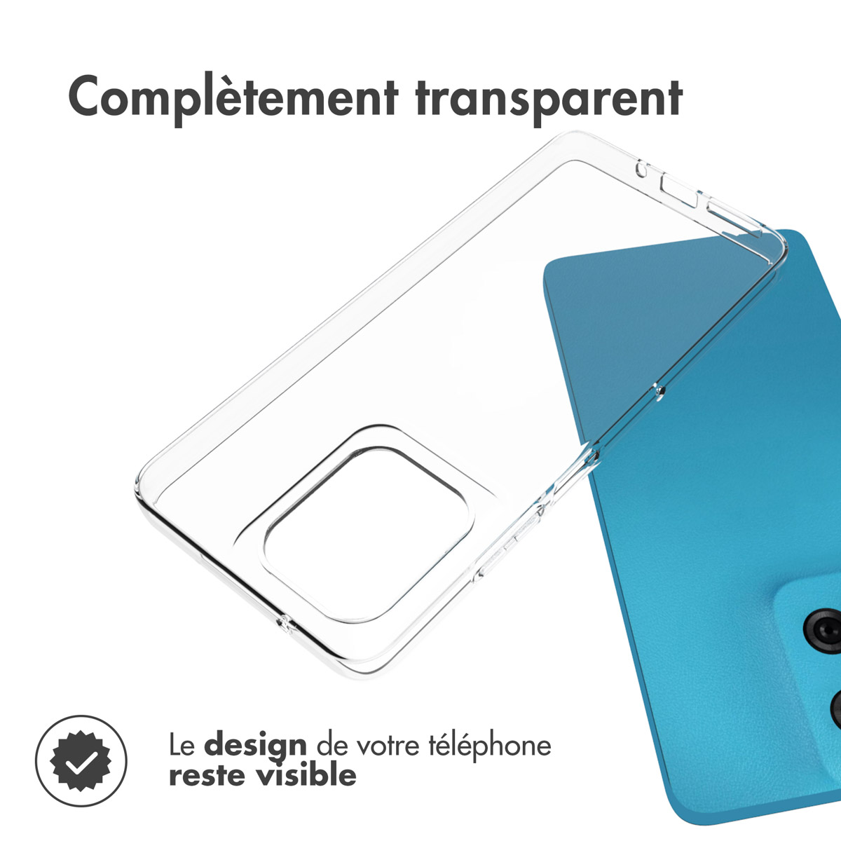 Accezz Clear Backcover Motorola Moto G75 5G - Transparant - Afbeelding 5