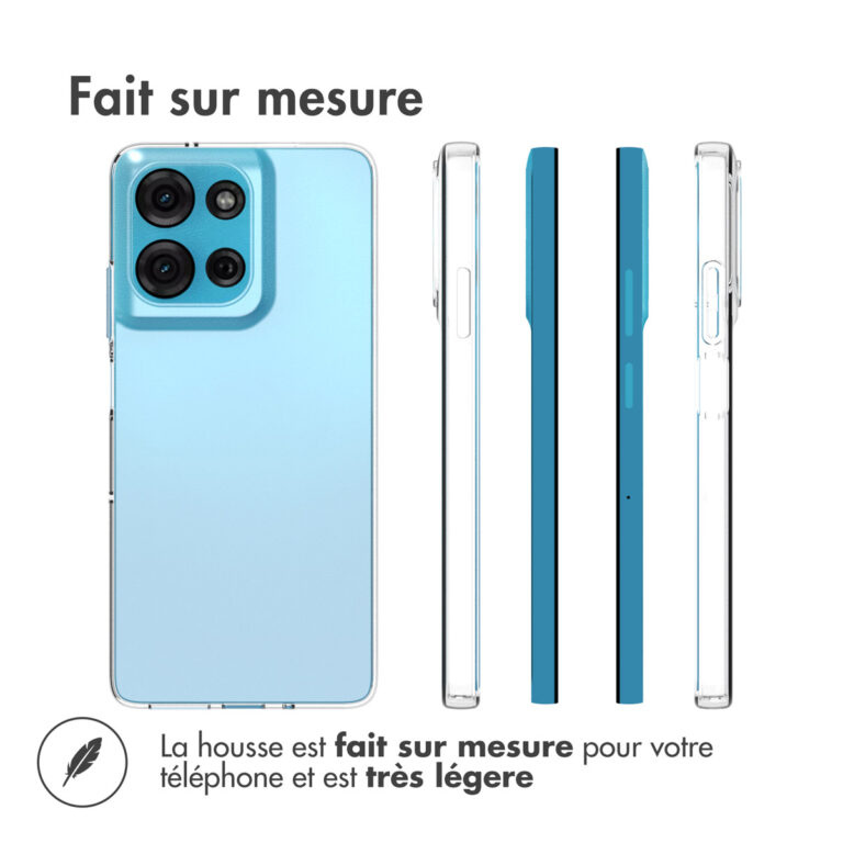 Accezz Clear Backcover Motorola Moto G75 5G - Transparant - Afbeelding 7