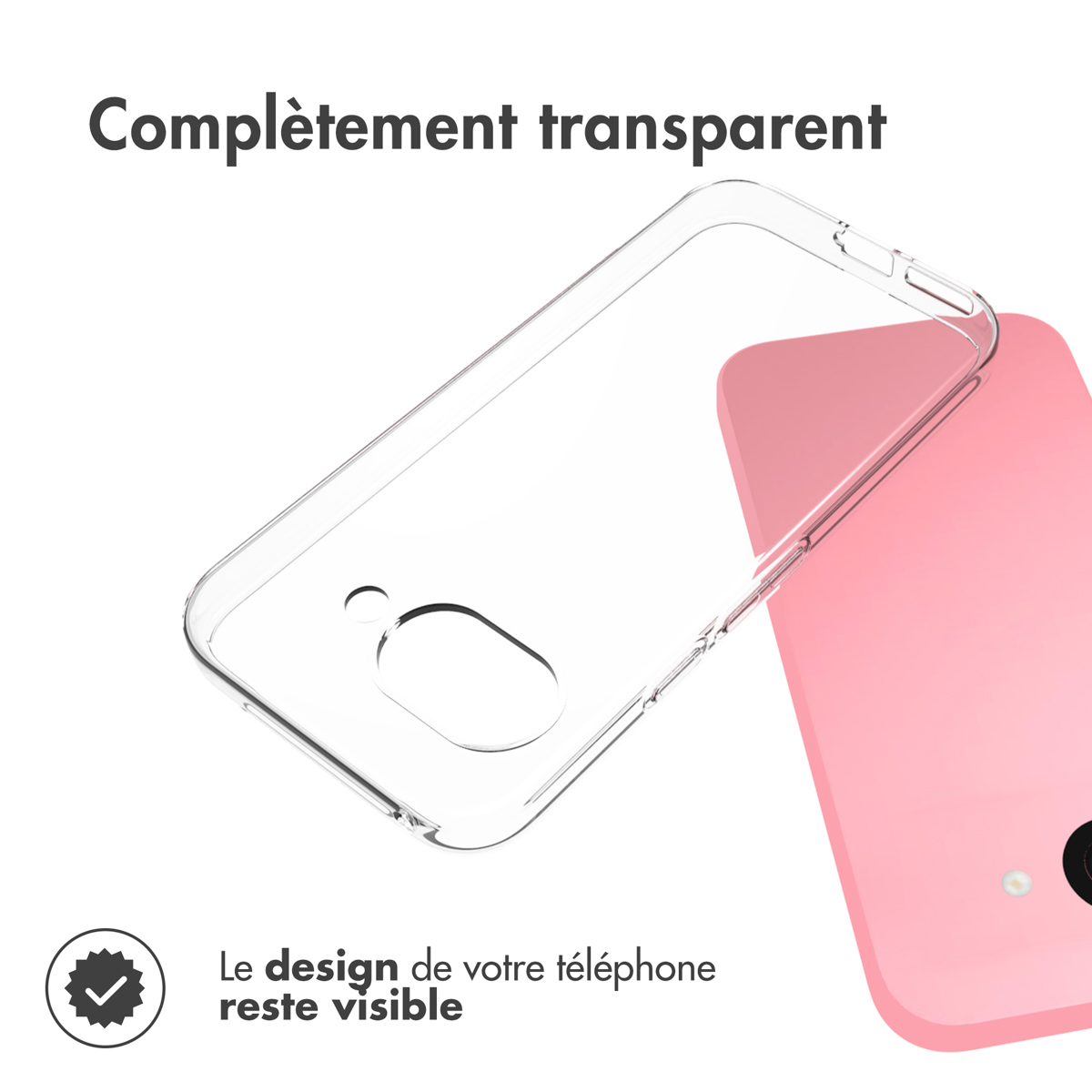 Accezz Clear Backcover Google Pixel 9A - Transparant - Afbeelding 5