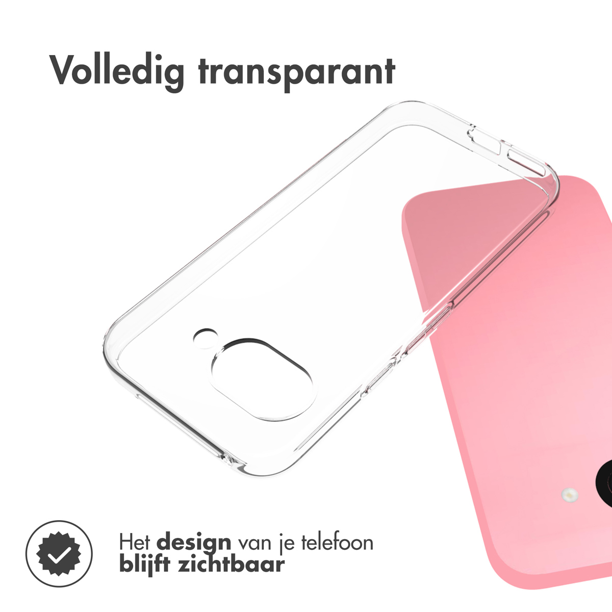 Accezz Clear Backcover Google Pixel 9A - Transparant - Afbeelding 6