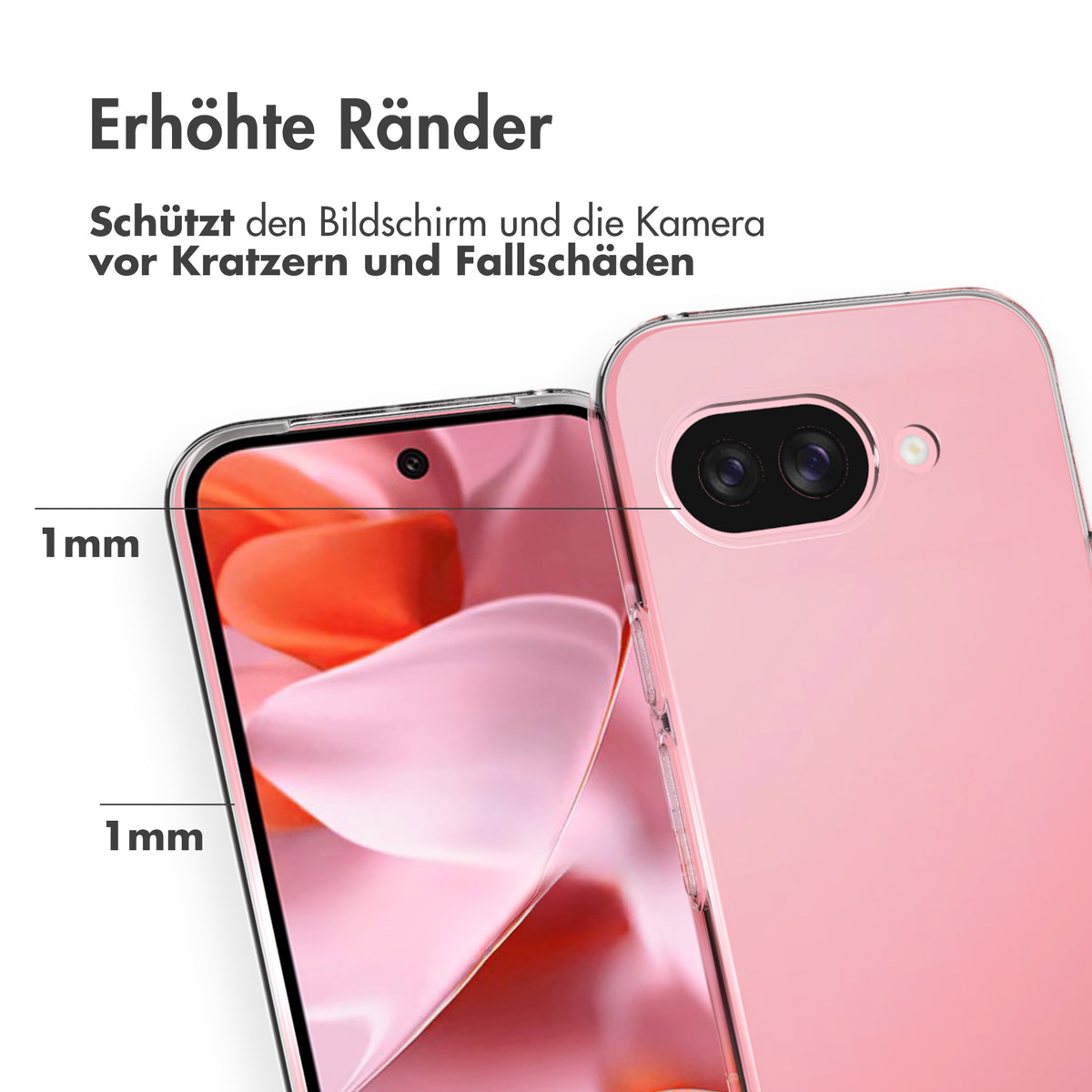 Accezz Clear Backcover Google Pixel 9A - Transparant - Afbeelding 7