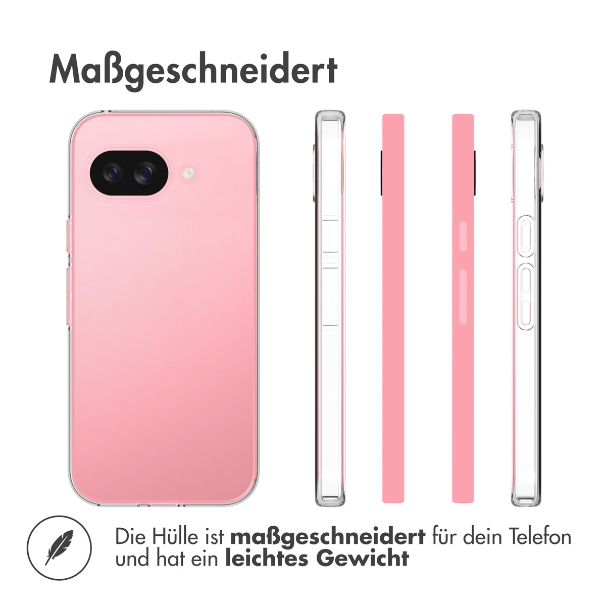 Accezz Clear Backcover Google Pixel 9A - Transparant - Afbeelding 10