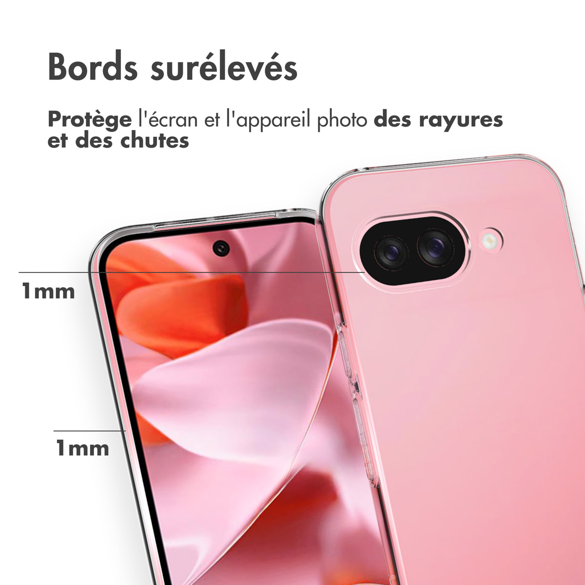 Accezz Clear Backcover Google Pixel 9A - Transparant - Afbeelding 8