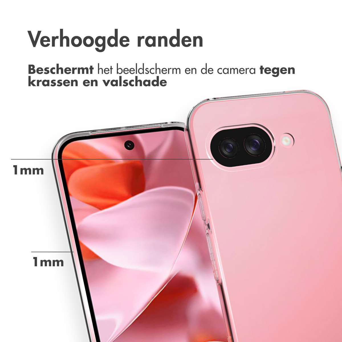 Accezz Clear Backcover Google Pixel 9A - Transparant - Afbeelding 9