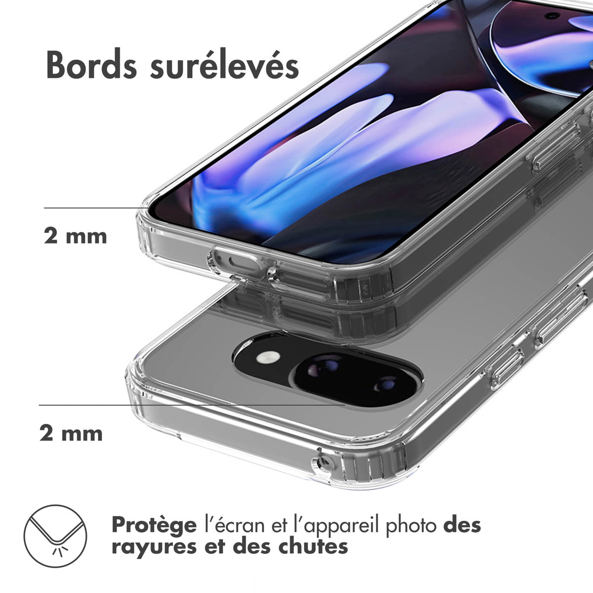 Accezz Xtreme Impact Backcover Google Pixel 9A - Transparant - Afbeelding 9