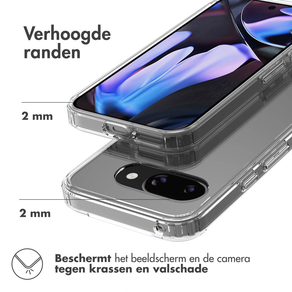 Accezz Xtreme Impact Backcover Google Pixel 9A - Transparant - Afbeelding 7
