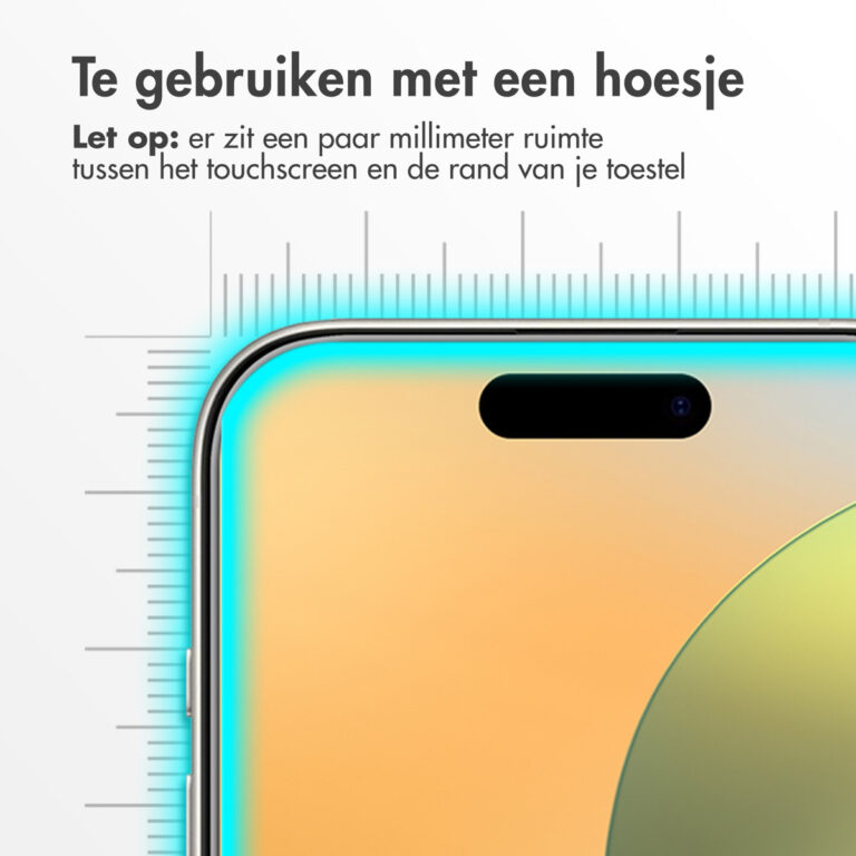 Accezz Gehard Glas Screenprotector 2-pack Apple iPhone 16 Pro - Afbeelding 6