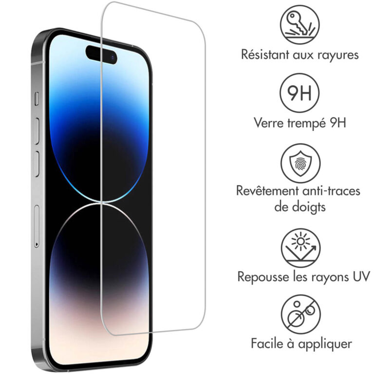 Accezz Gehard Glas Screenprotector 2-pack Apple iPhone 15 / 15 Pro / 16 - Afbeelding 8