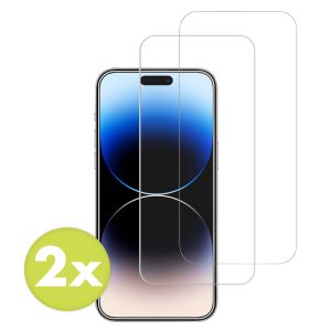 Accezz Gehard Glas Screenprotector 2-pack Apple iPhone 15 / 15 Pro / 16