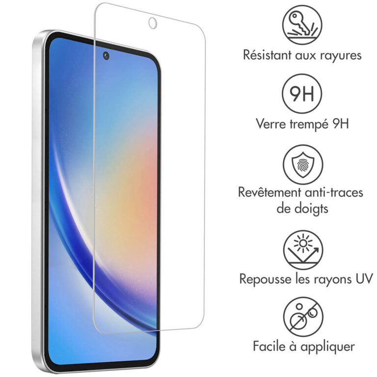 Accezz Gehard Glas Screenprotector 2-pack Samsung Galaxy A35 / A55 - Afbeelding 8