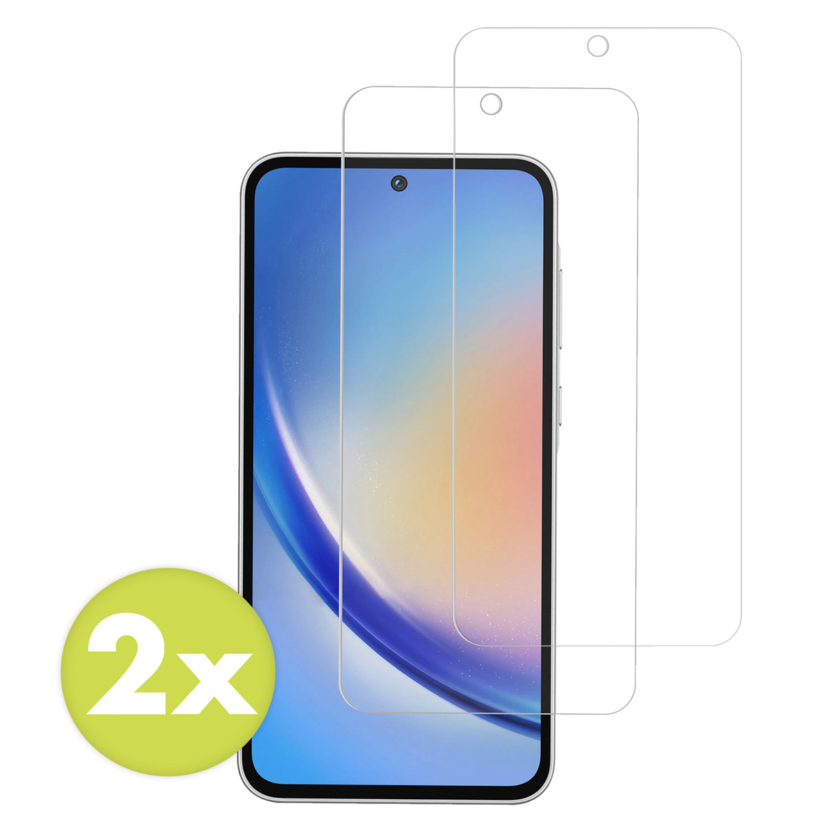 Accezz Gehard Glas Screenprotector 2-pack Samsung Galaxy A35 / A55 - Afbeelding 2