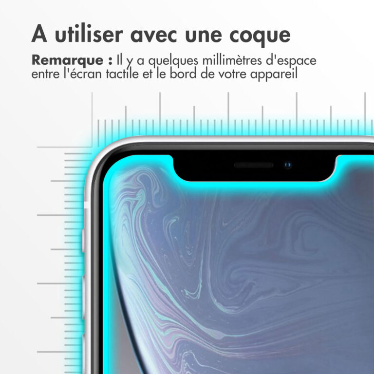 Accezz Gehard Glas Screenprotector 2-pack Apple iPhone 12 (Pro) / 11 / XR - Afbeelding 9