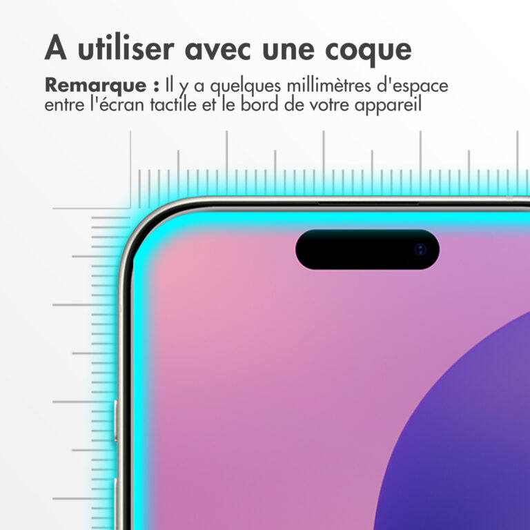 Accezz Gehard Glas Screenprotector 2-pack Apple iPhone 16 Pro Max - Afbeelding 9