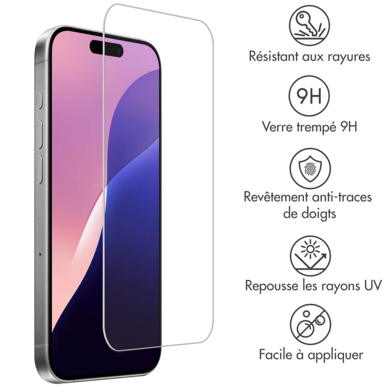 Accezz Gehard Glas Screenprotector 2-pack Apple iPhone 16 Pro Max - Afbeelding 8