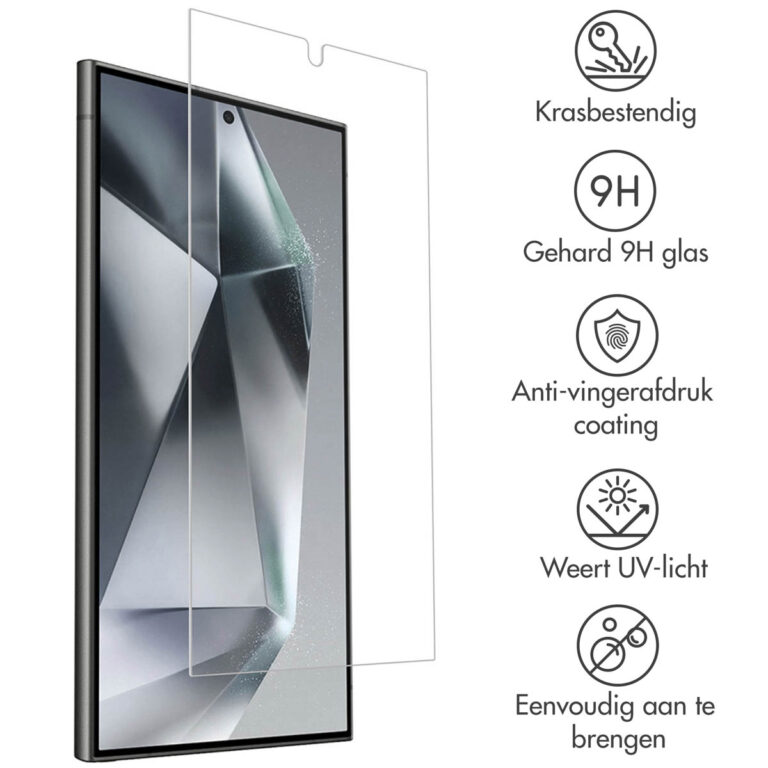 Accezz Gehard Glas Screenprotector 2-pack Samsung Galaxy S24 Ultra - Afbeelding 5