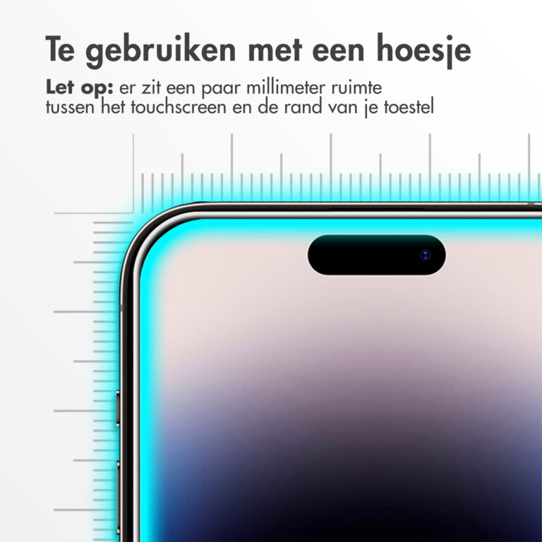 Accezz Gehard Glas Screenprotector 2-pack Apple iPhone 15 Plus / 15 Pro Max / 16 Plus - Afbeelding 6