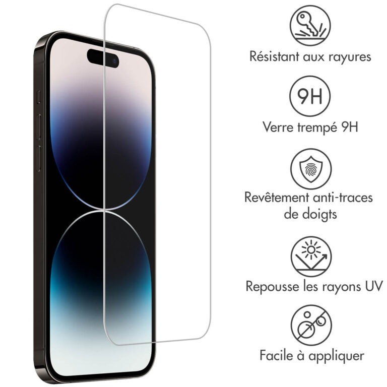 Accezz Gehard Glas Screenprotector 2-pack Apple iPhone 15 Plus / 15 Pro Max / 16 Plus - Afbeelding 8