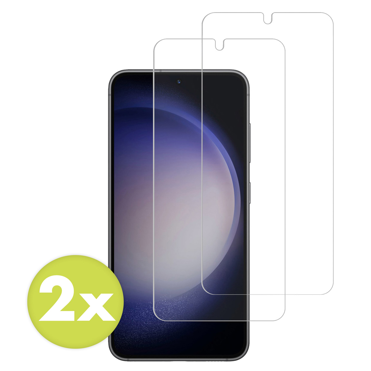 Accezz Gehard Glas Screenprotector 2-pack Samsung Galaxy S22 / S23 - Afbeelding 3