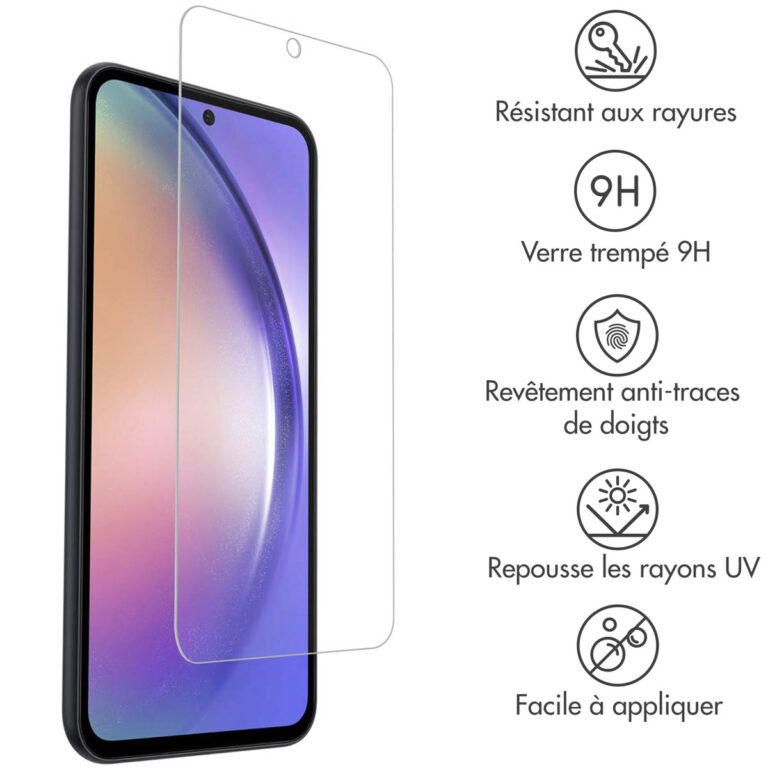 Accezz Gehard Glas Screenprotector 2-pack Samsung Galaxy A54 (5G) / S23 FE - Afbeelding 8