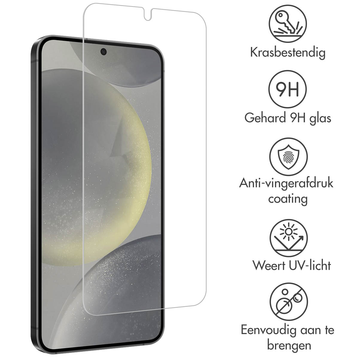 Accezz Gehard Glas Screenprotector 2-pack Samsung Galaxy S24 / S25 - Afbeelding 5