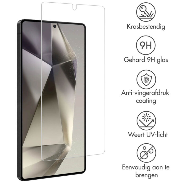 Accezz Gehard Glas Screenprotector 2-pack Samsung Galaxy S25 Ultra - Afbeelding 5