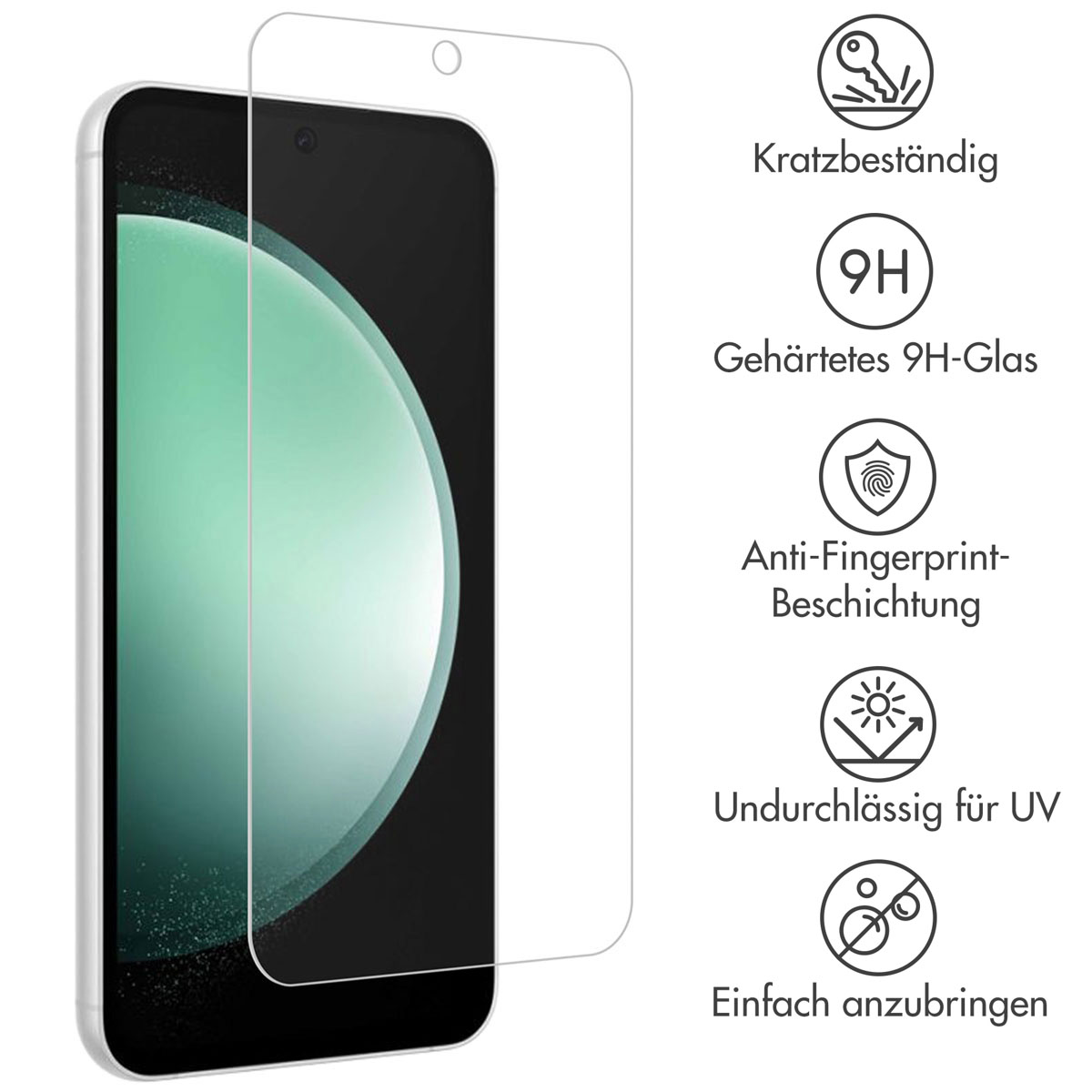 Accezz Gehard Glas Screenprotector 2-pack Samsung Galaxy S24 FE / A36 / A56 - Afbeelding 6