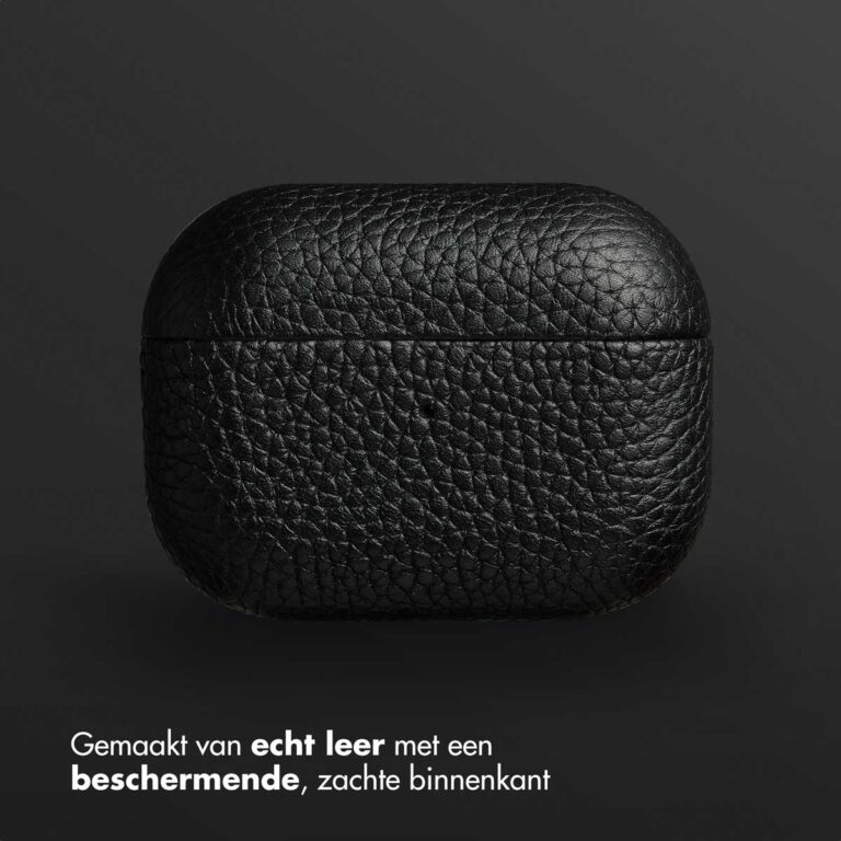 Accezz Echt Leren Case AirPods Pro - Zwart - Afbeelding 10