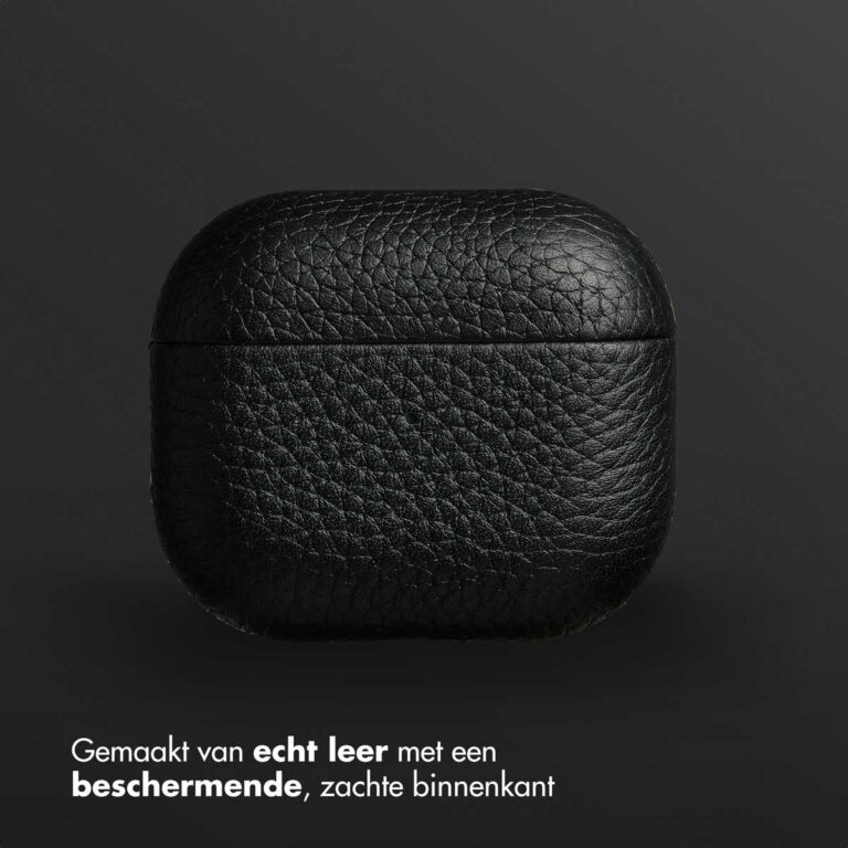 Accezz Echt Leren Case AirPods 3 - Zwart - Afbeelding 10