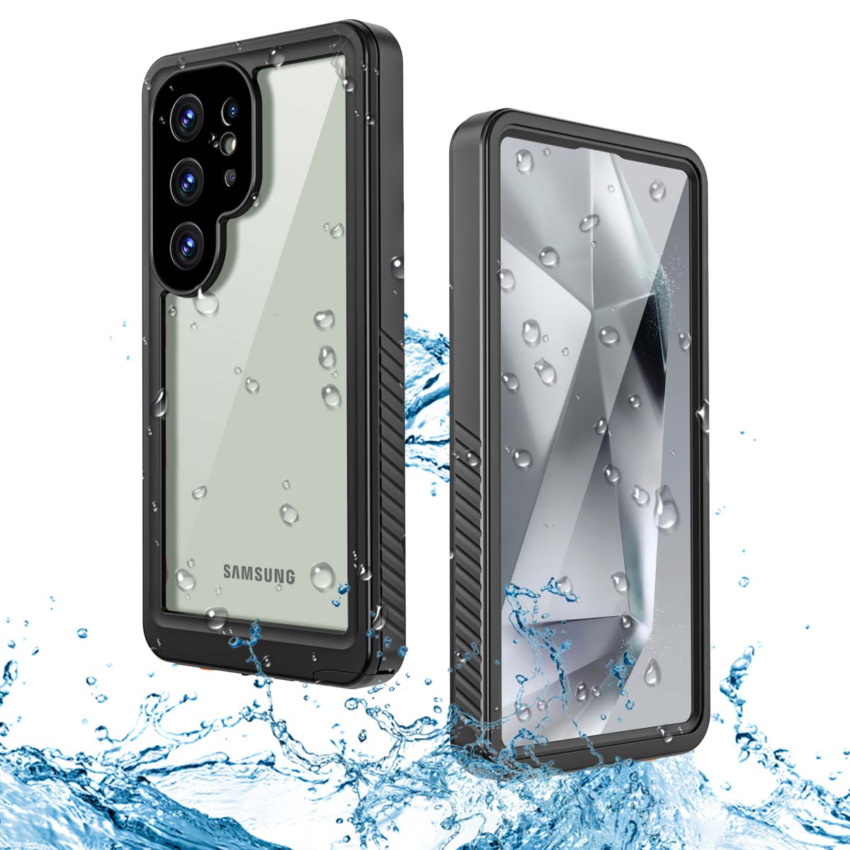 Redpepper Dot Plus Waterproof Backcover Samsung Galaxy S25 Ultra - Zwart - Afbeelding 2