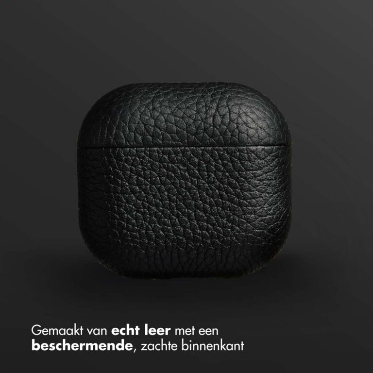 Accezz Echt Leren Case AirPods 4 - Zwart - Afbeelding 10