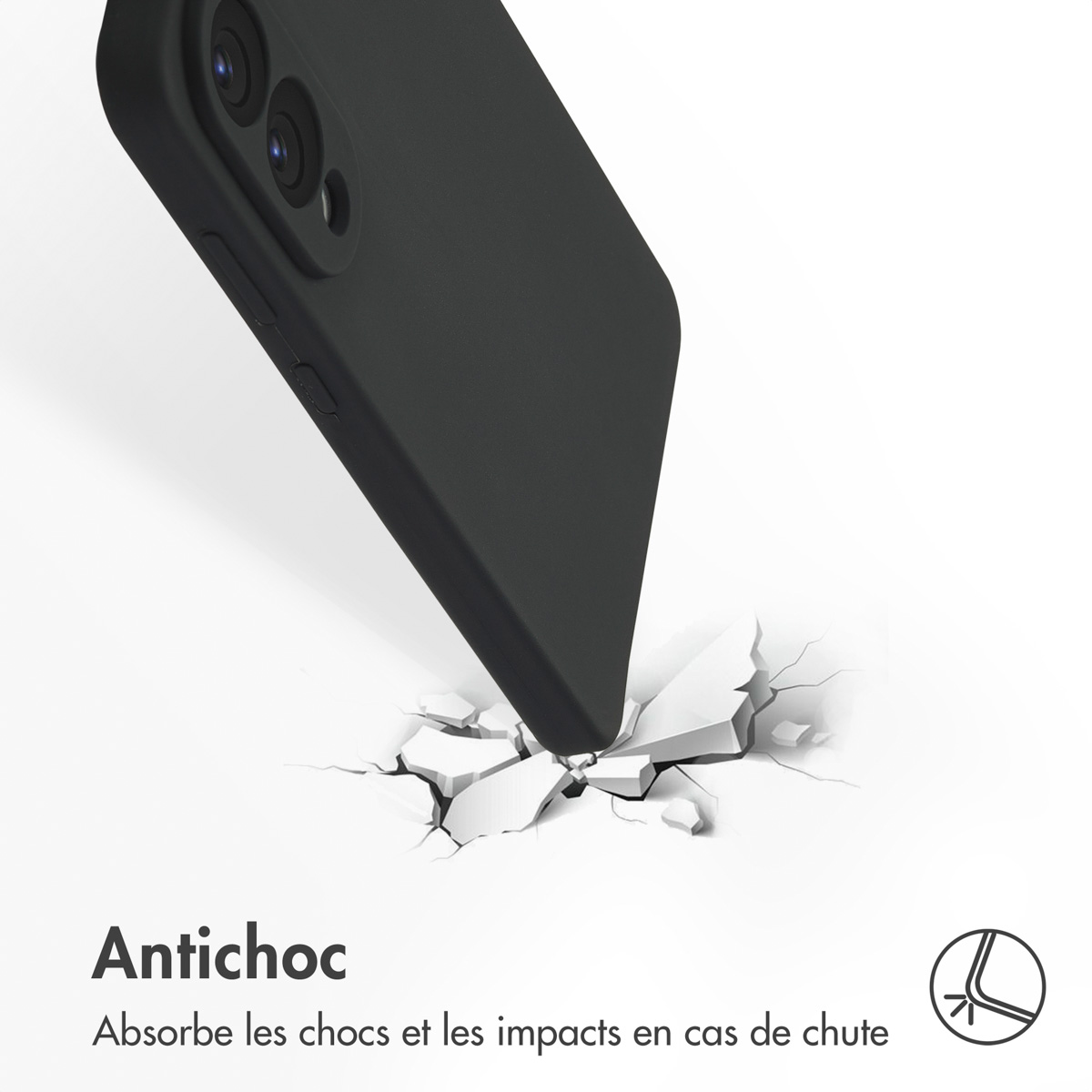 Accezz Liquid Silicone Backcover met MagSafe Samsung Galaxy S25 Edge - Zwart - Afbeelding 5