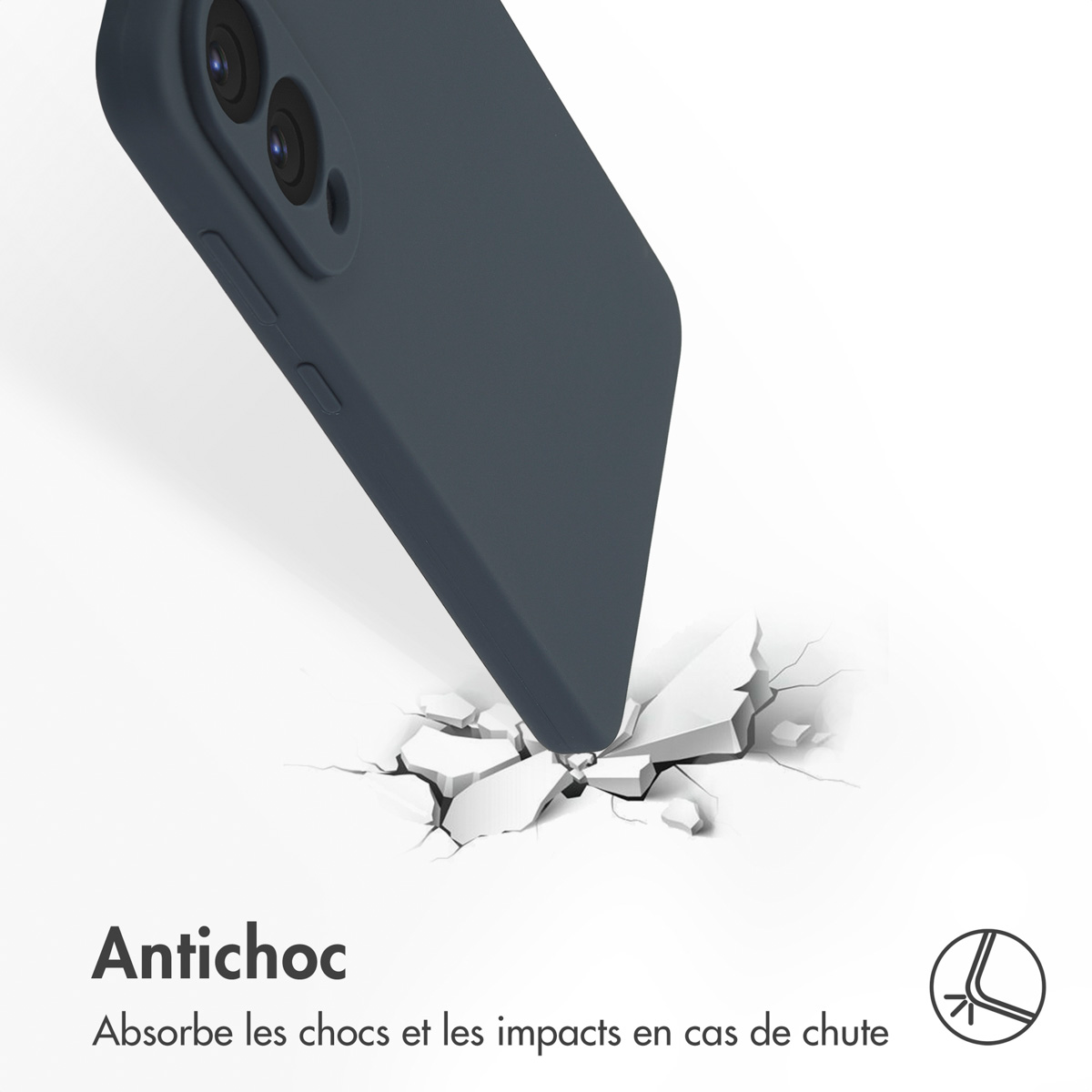 Accezz Liquid Silicone Backcover met MagSafe Samsung Galaxy S25 Edge - Donkerblauw - Afbeelding 5