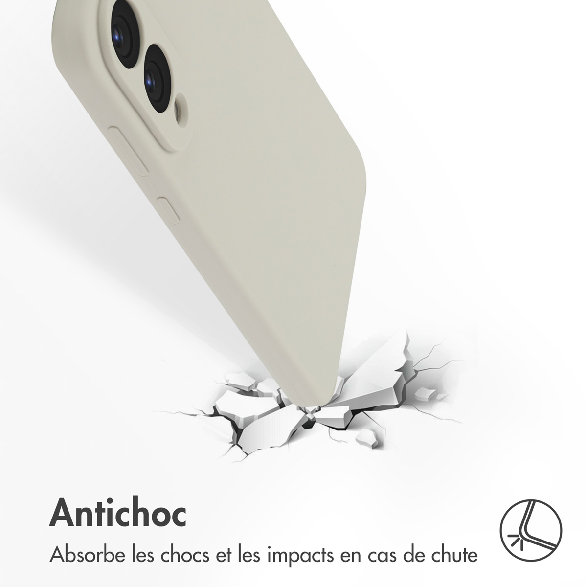 Accezz Liquid Silicone Backcover met MagSafe Samsung Galaxy S25 Edge - Stone - Afbeelding 5