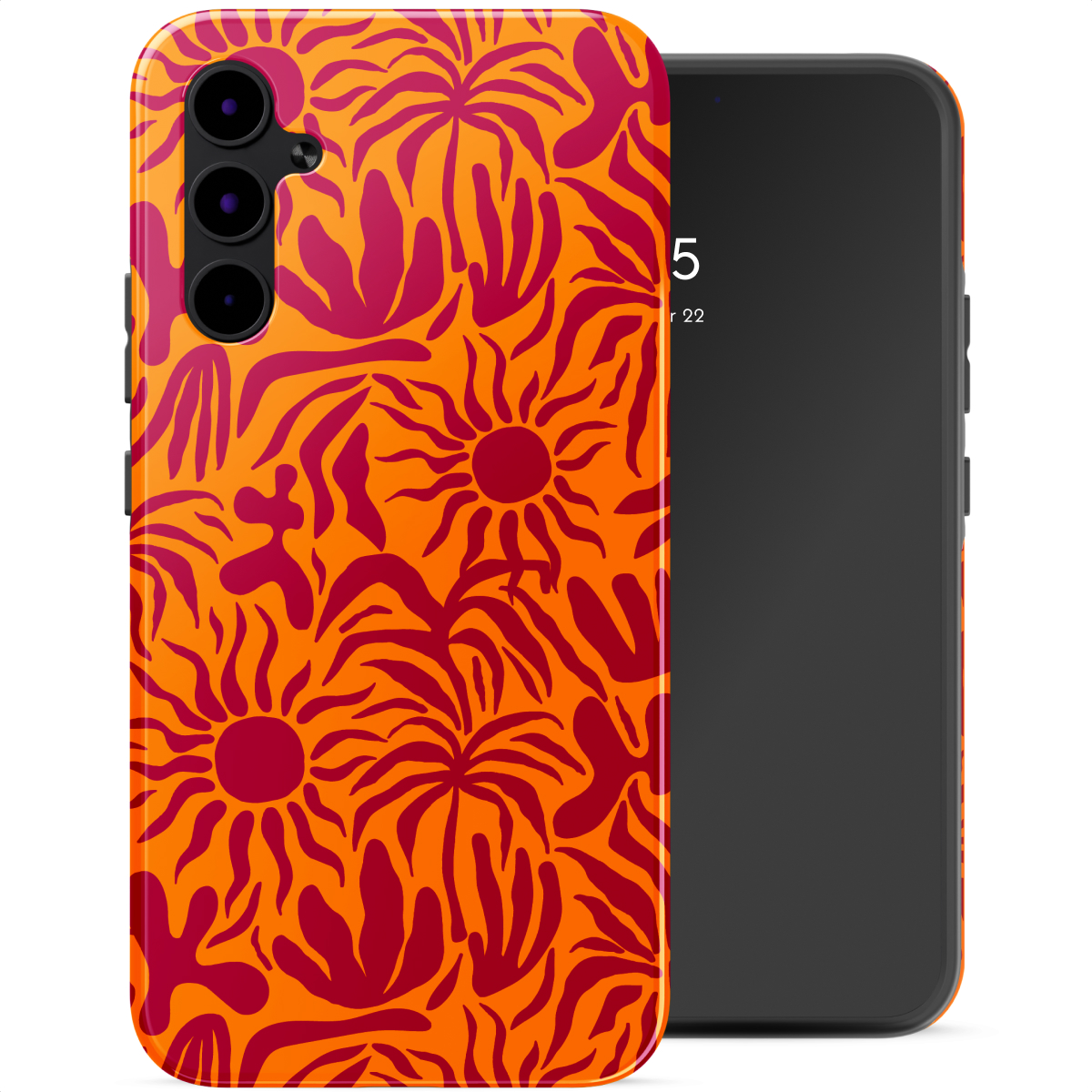 Selencia Vivid Backcover Samsung Galaxy A34 (5G) - Tropical Vibes Apricot