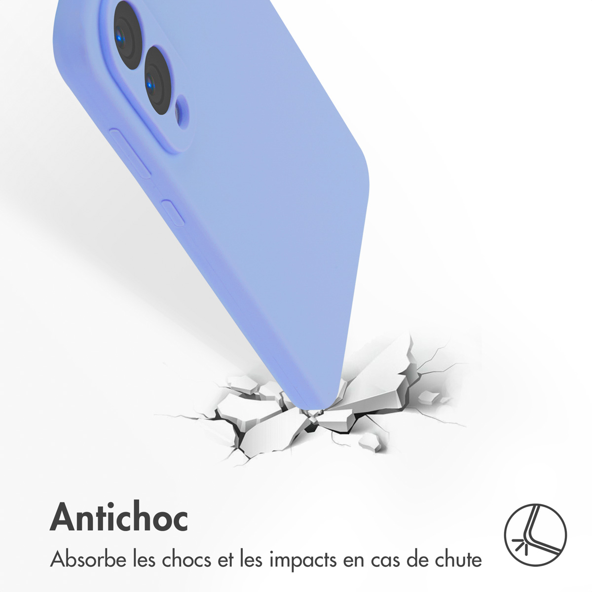 Accezz Liquid Silicone Backcover met MagSafe Samsung Galaxy S25 Edge - Paars - Afbeelding 5