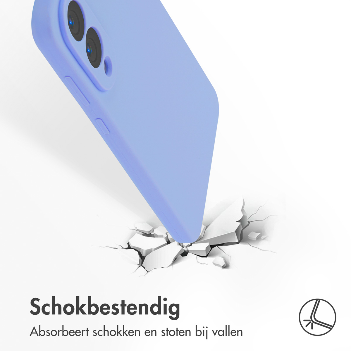 Accezz Liquid Silicone Backcover met MagSafe Samsung Galaxy S25 Edge - Paars - Afbeelding 3