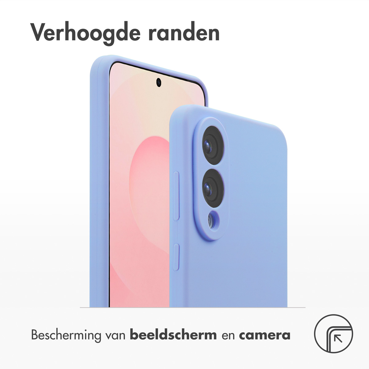 Accezz Liquid Silicone Backcover met MagSafe Samsung Galaxy S25 Edge - Paars - Afbeelding 2