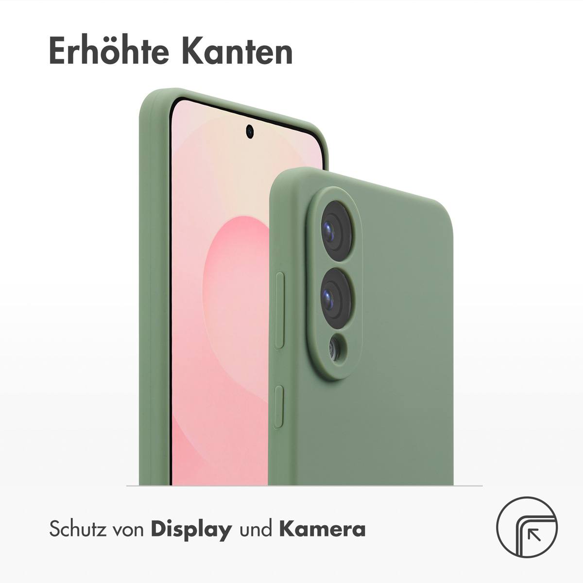 Accezz Liquid Silicone Backcover met MagSafe Samsung Galaxy S25 Edge - Cooper Green - Afbeelding 8