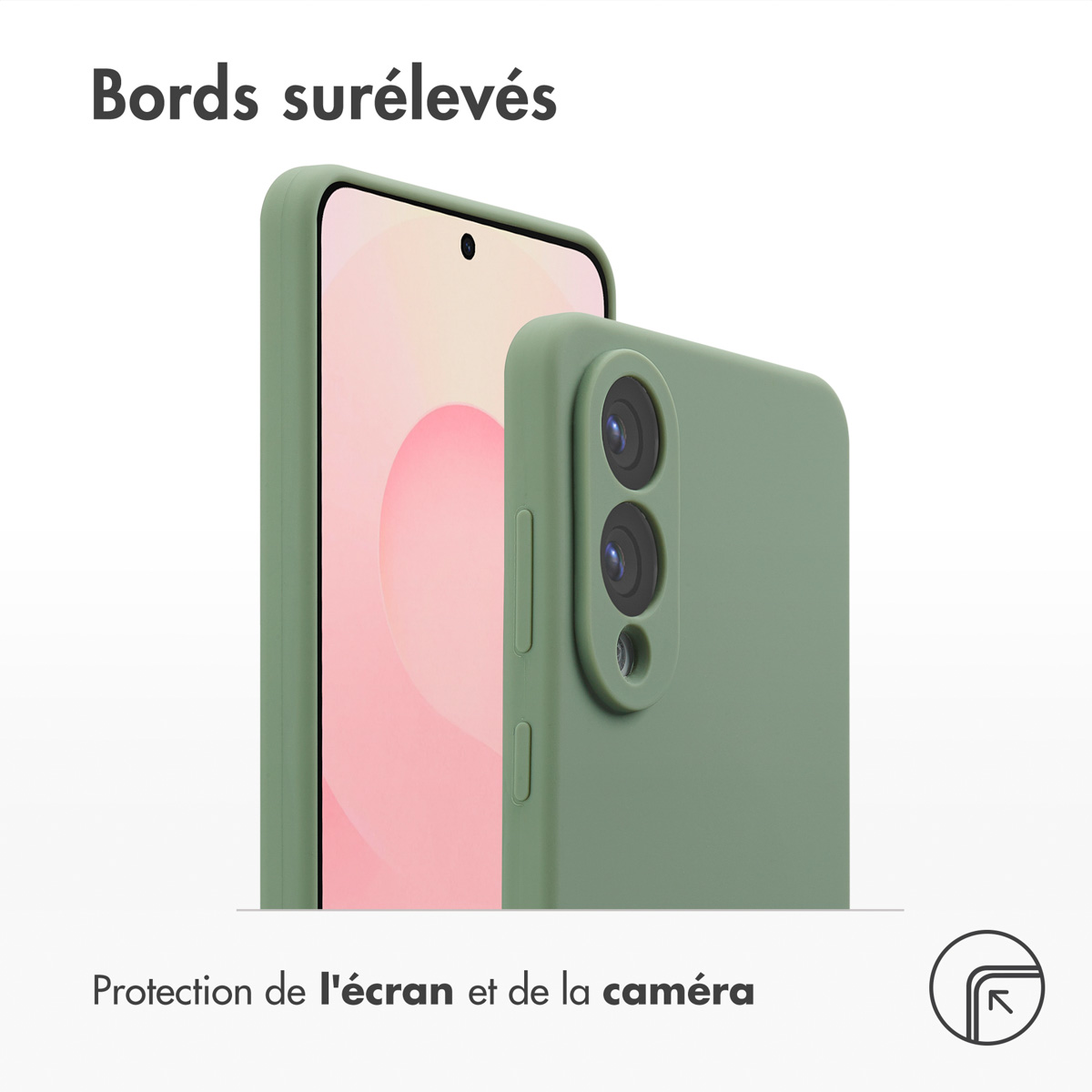 Accezz Liquid Silicone Backcover met MagSafe Samsung Galaxy S25 Edge - Cooper Green - Afbeelding 5