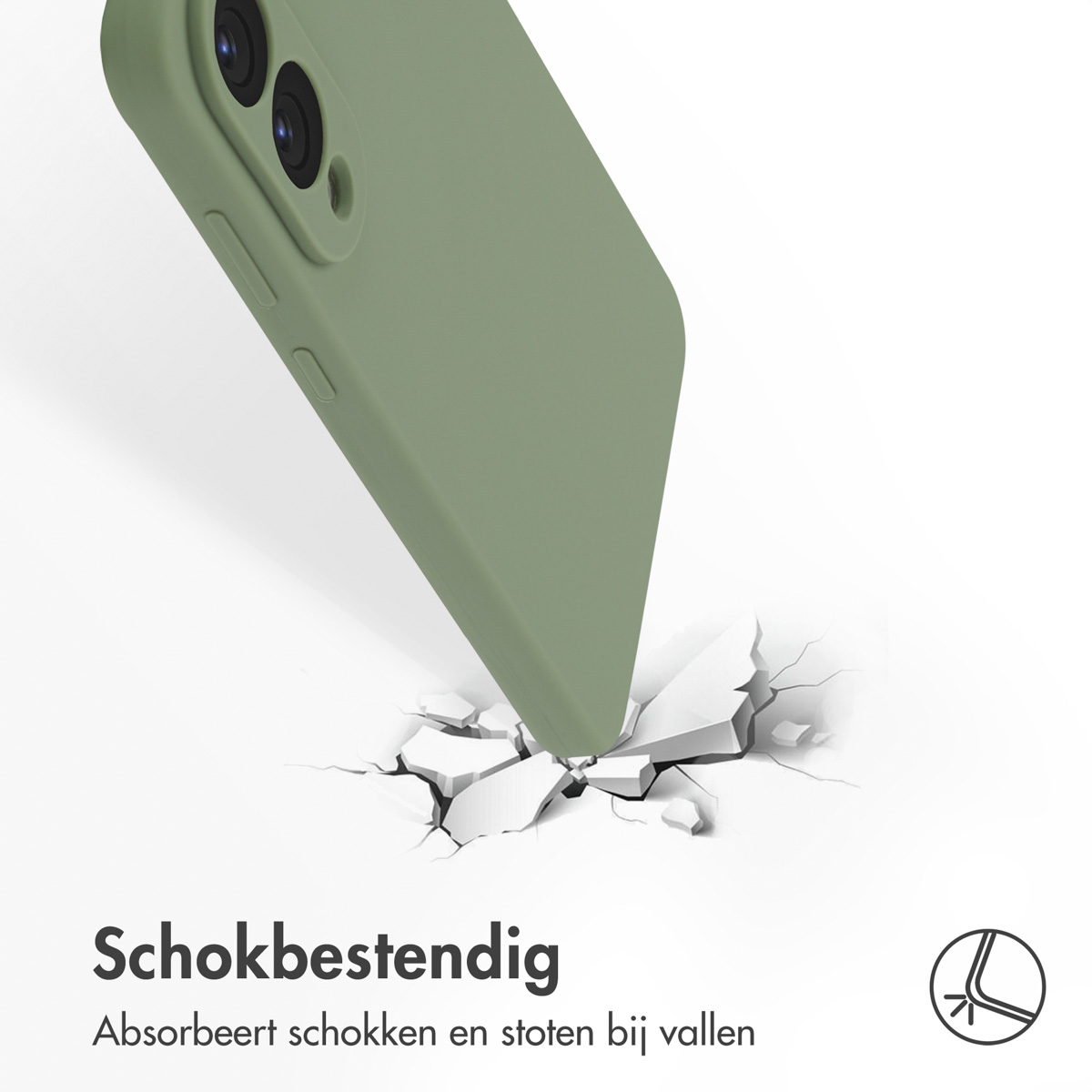 Accezz Liquid Silicone Backcover met MagSafe Samsung Galaxy S25 Edge - Cooper Green - Afbeelding 3