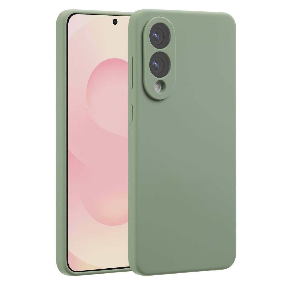 Accezz Liquid Silicone Backcover met MagSafe Samsung Galaxy S25 Edge - Cooper Green - Afbeelding 4