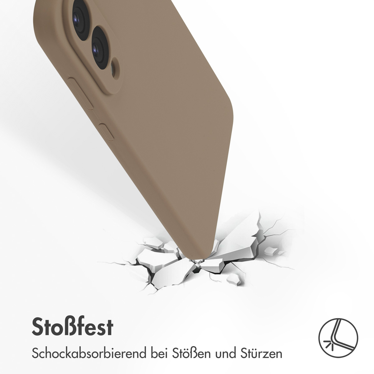 Accezz Liquid Silicone Backcover met MagSafe Samsung Galaxy S25 Edge - Lichtbruin - Afbeelding 9