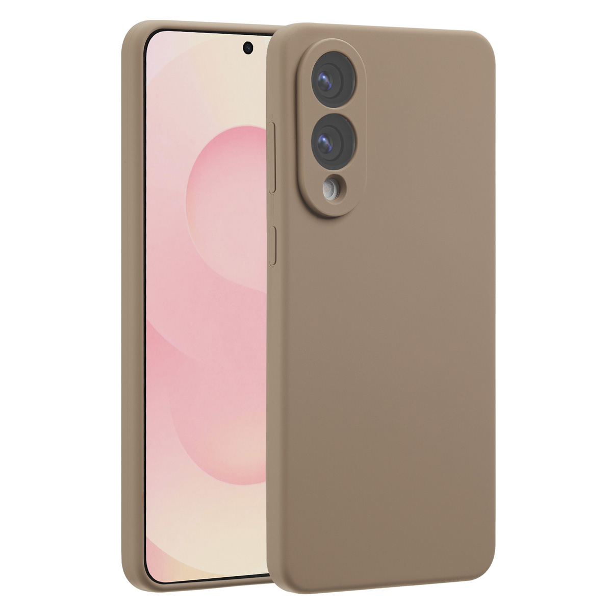 Accezz Liquid Silicone Backcover met MagSafe Samsung Galaxy S25 Edge - Lichtbruin - Afbeelding 7