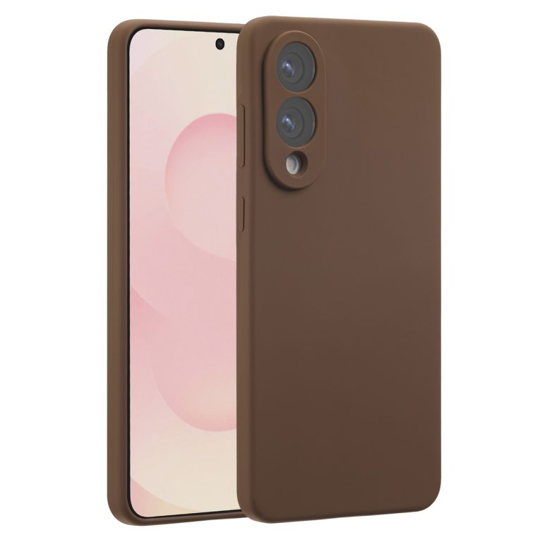 Accezz Liquid Silicone Backcover met MagSafe Samsung Galaxy S25 Edge - New Tea Brown - Afbeelding 10