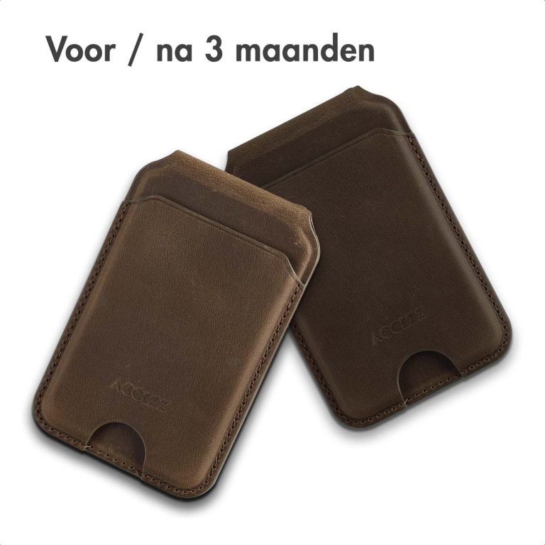 Accezz Vintage Leather MagSafe Kaarthouder met Standaard - Rustic Brown - Afbeelding 7