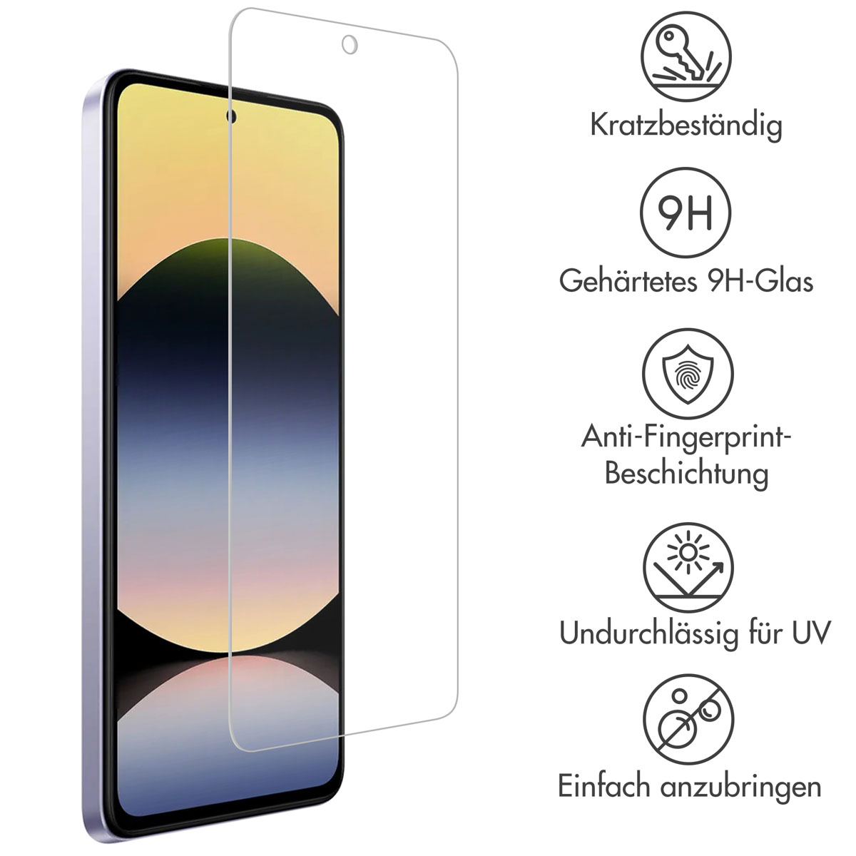 Accezz Gehard Glas Screenprotector Xiaomi Redmi Note 14 5G / 4G - Afbeelding 6