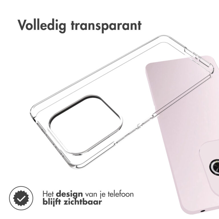 Accezz Clear Backcover Xiaomi Redmi Note 14 (5G) - Transparant - Afbeelding 5