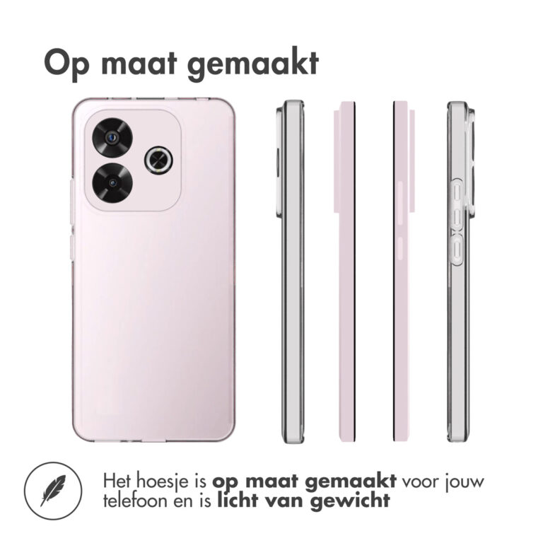 Accezz Clear Backcover Xiaomi Redmi Note 14 (5G) - Transparant - Afbeelding 4