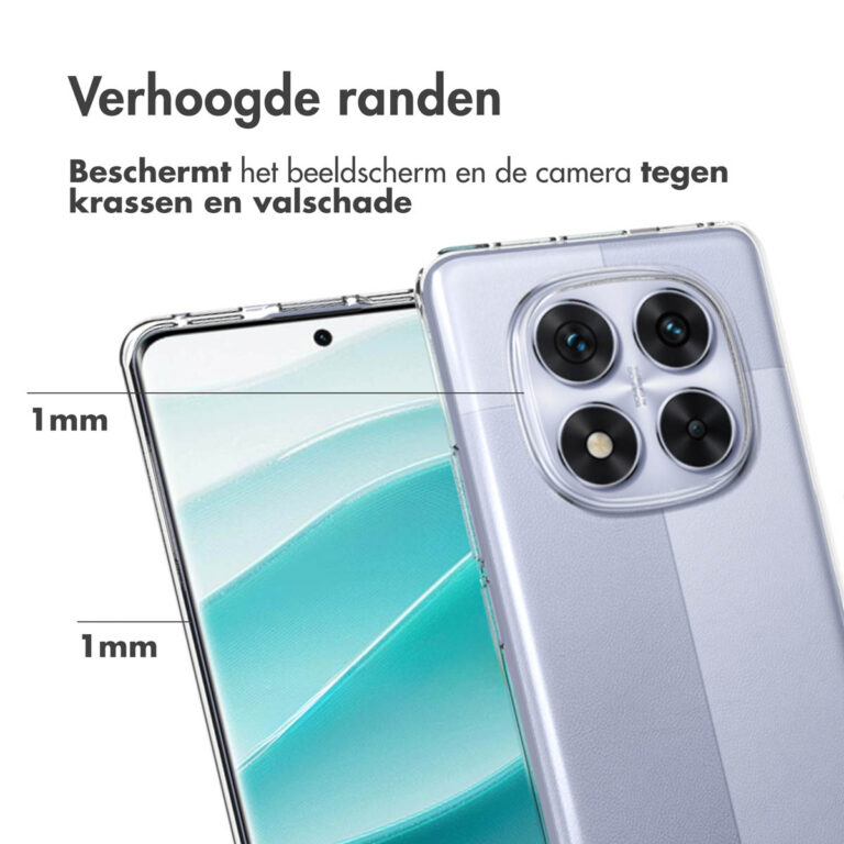 Accezz Clear Backcover Xiaomi Redmi Note 14 Pro (5G) - Transparant - Afbeelding 4