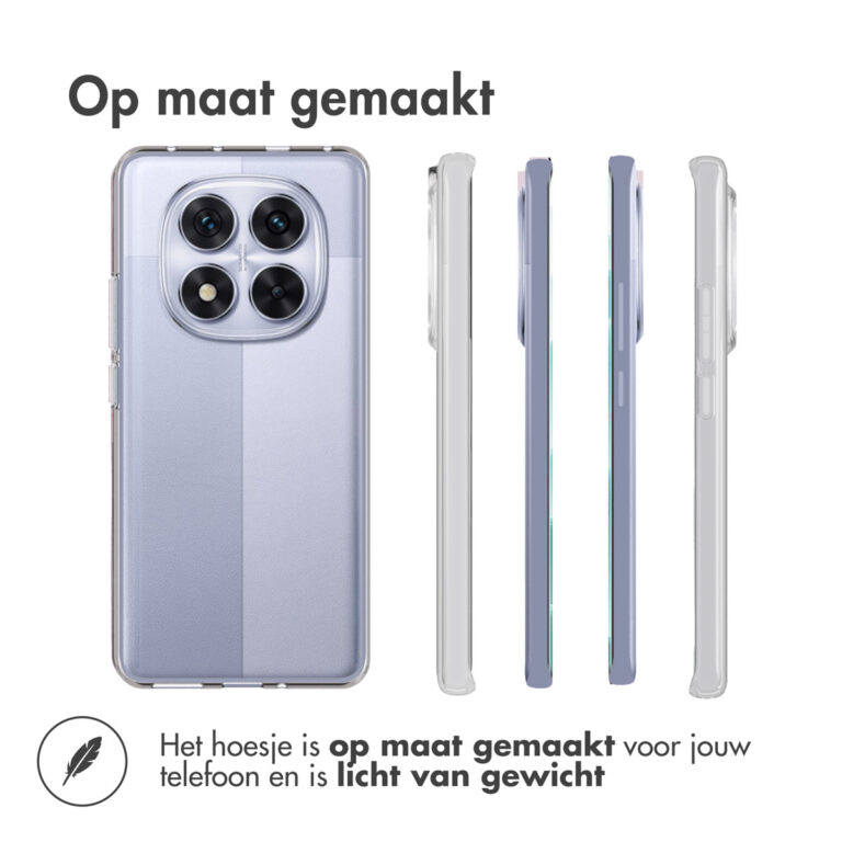 Accezz Clear Backcover Xiaomi Redmi Note 14 Pro (5G) - Transparant - Afbeelding 3